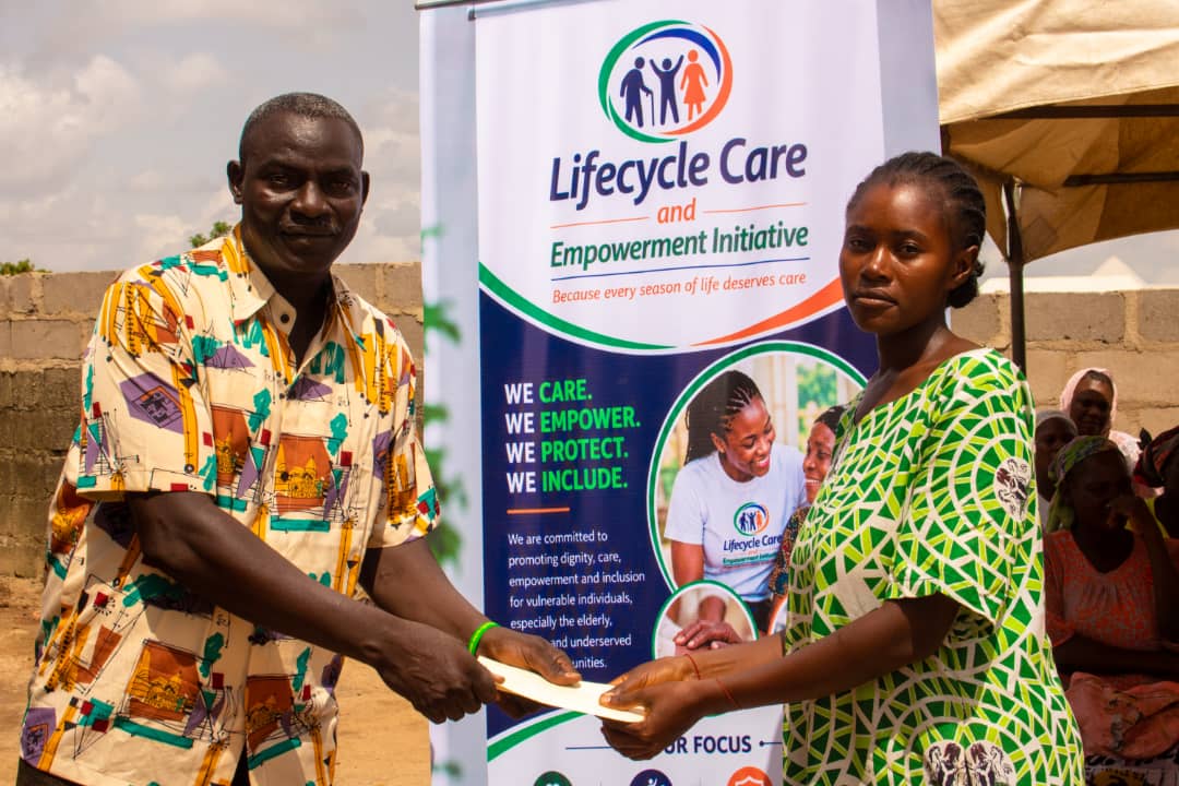 Lifecycle Care first monthly stipend disbursement with a selected beneficiary